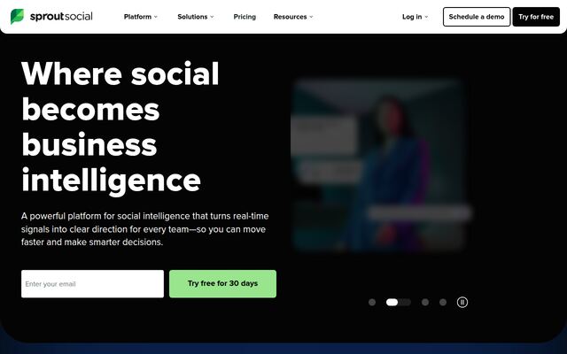 Sprout Socialの公式ページ