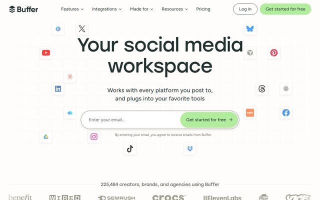 Bufferの公式ページ