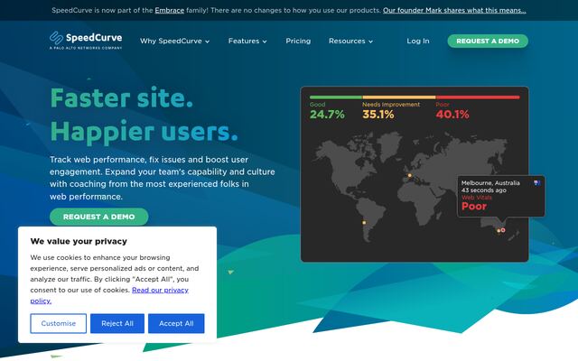 SpeedCurveの公式ページ