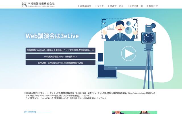 3eLiveの公式ページ