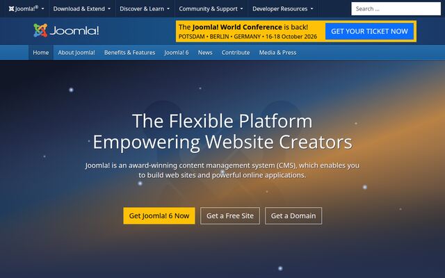 Joomla!の公式ページ
