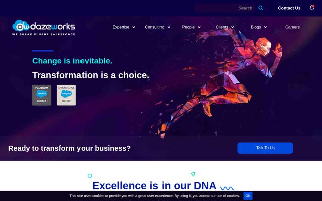 Dazeworksの公式ページ