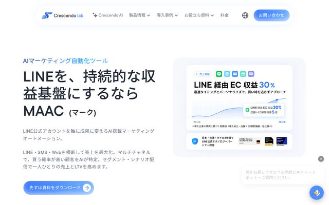 MAACの公式ページ