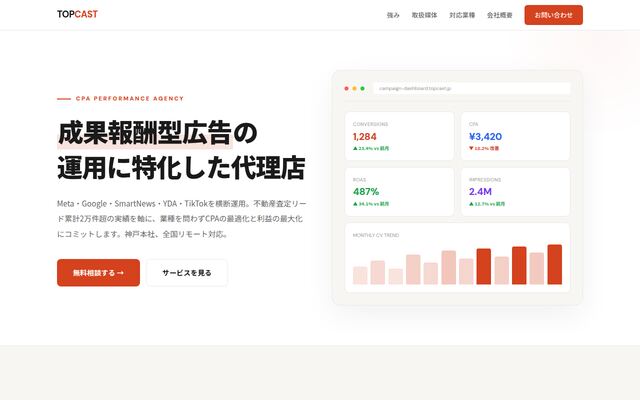 株式会社トップキャストの公式サイト