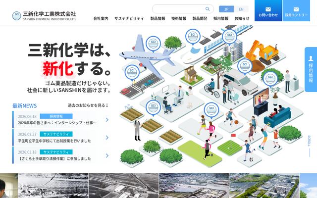 三新化学工業株式会社の公式サイト