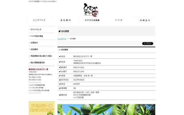 株式会社ひむかどりー夢の公式サイト
