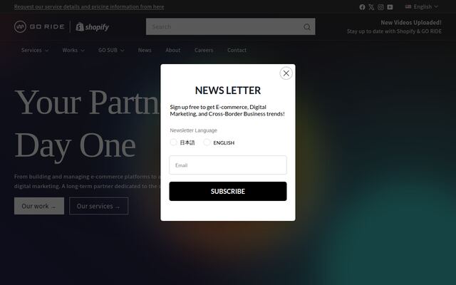 株式会社ＧＯ　ＲＩＤＥの公式サイト