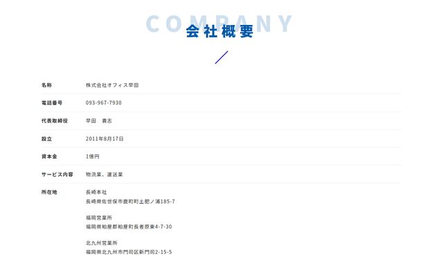 株式会社オフィス早田の公式サイト