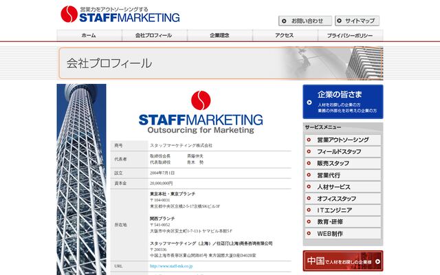 スタッフマーケティング株式会社の公式サイト