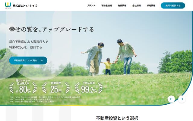 株式会社ウィルレイズの公式サイト