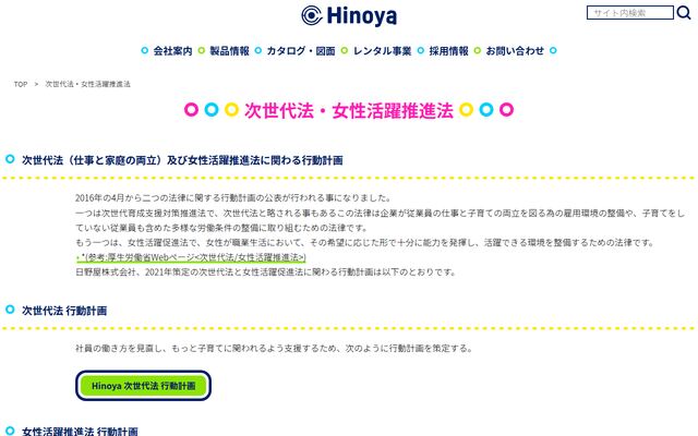 日野屋株式会社の公式サイト