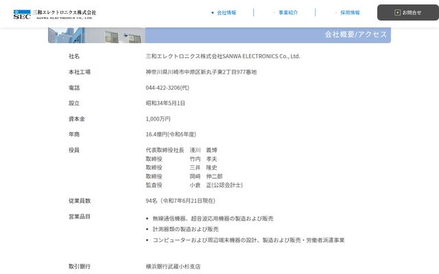 三和エレクトロニクス株式会社
