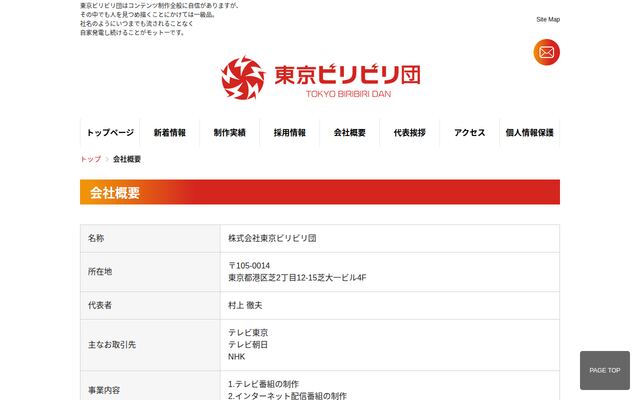 株式会社東京ビリビリ団