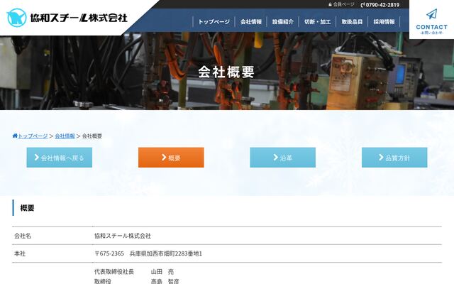協和スチール株式会社の公式サイト
