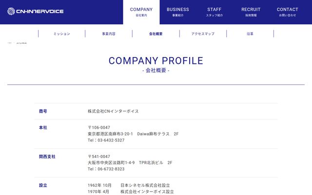 株式会社ＣＮインターボイス