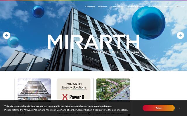 ＭＩＲＡＲＴＨホールディングス株式会社の公式サイト