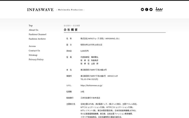 株式会社ＩＮＦＡＳウェーブ