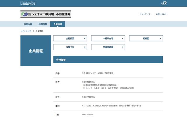 株式会社ジェイアール貨物・不動産開発の公式サイト