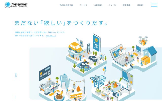 株式会社トランザクション・メディア・ネットワークスの公式サイト