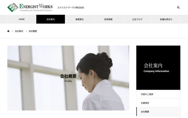 エナジストワークス株式会社の公式サイト
