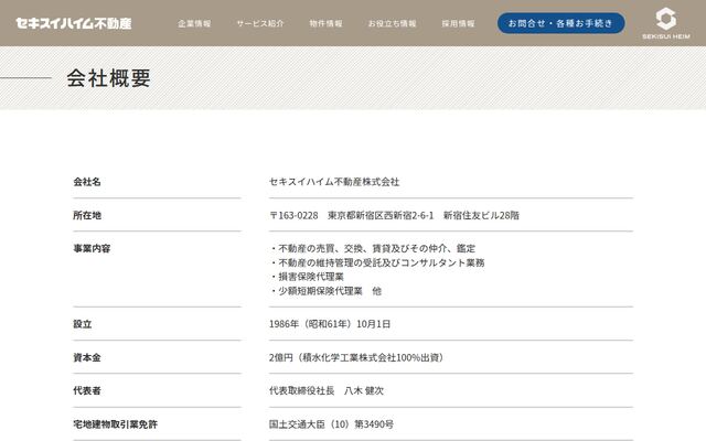 セキスイハイム不動産株式会社の公式サイト
