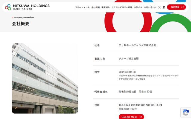 三ッ輪ホールディングス株式会社の公式サイト