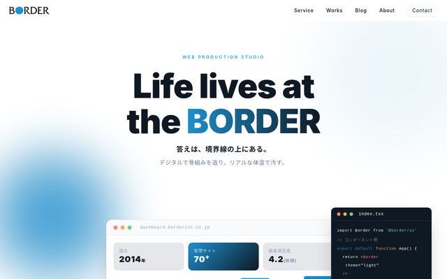 株式会社ボーダーの公式サイト