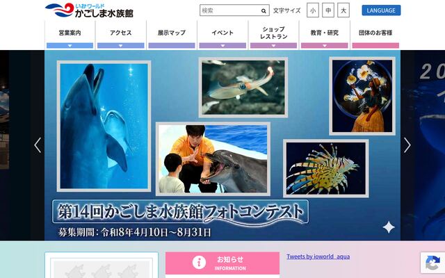公益財団法人鹿児島市水族館公社の公式サイト