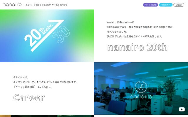 株式会社ナナイロの公式サイト