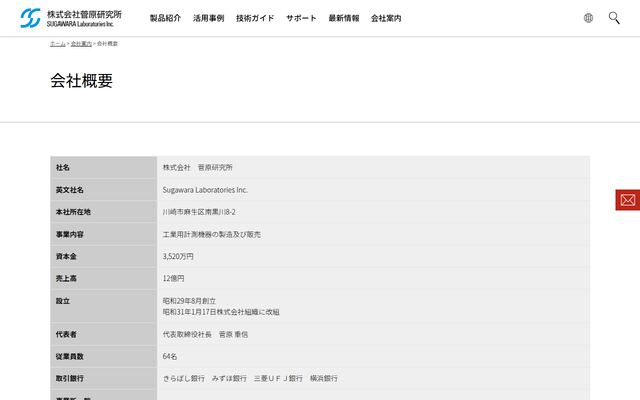 株式会社菅原研究所の公式サイト