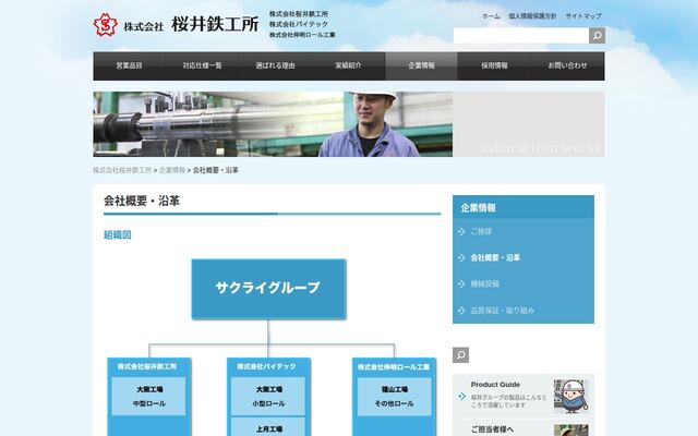 株式会社桜井鉄工所の公式サイト