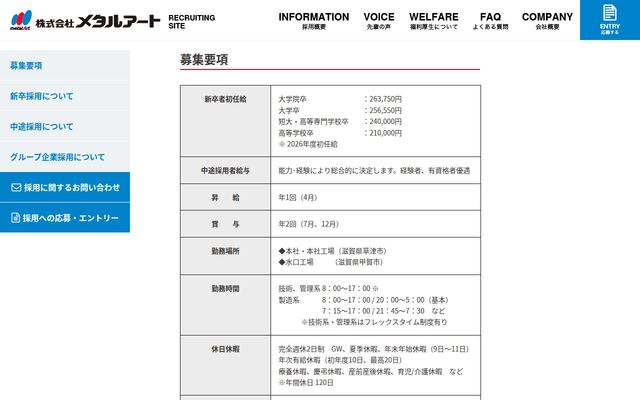 株式会社メタルアートの公式サイト