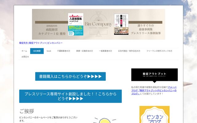 ビンカンパニーの公式サイト
