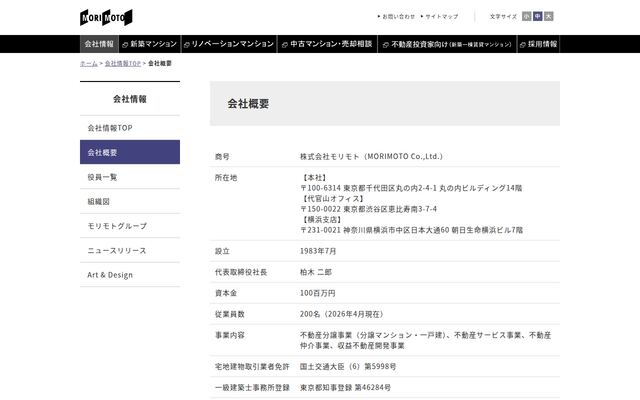 株式会社モリモトの公式サイト