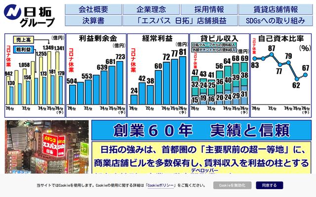 日拓グループ・ホールディングス株式会社の公式サイト