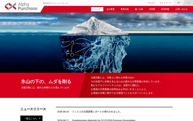 株式会社アルファパーチェスの公式サイト