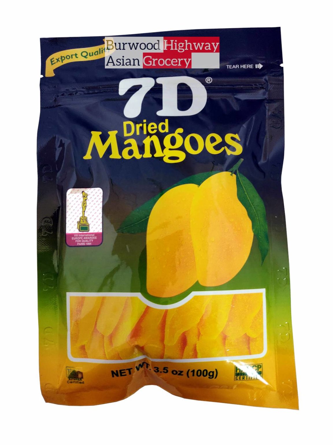 7D Dried Mangoes 100g Burwood Highway Asian Grocery