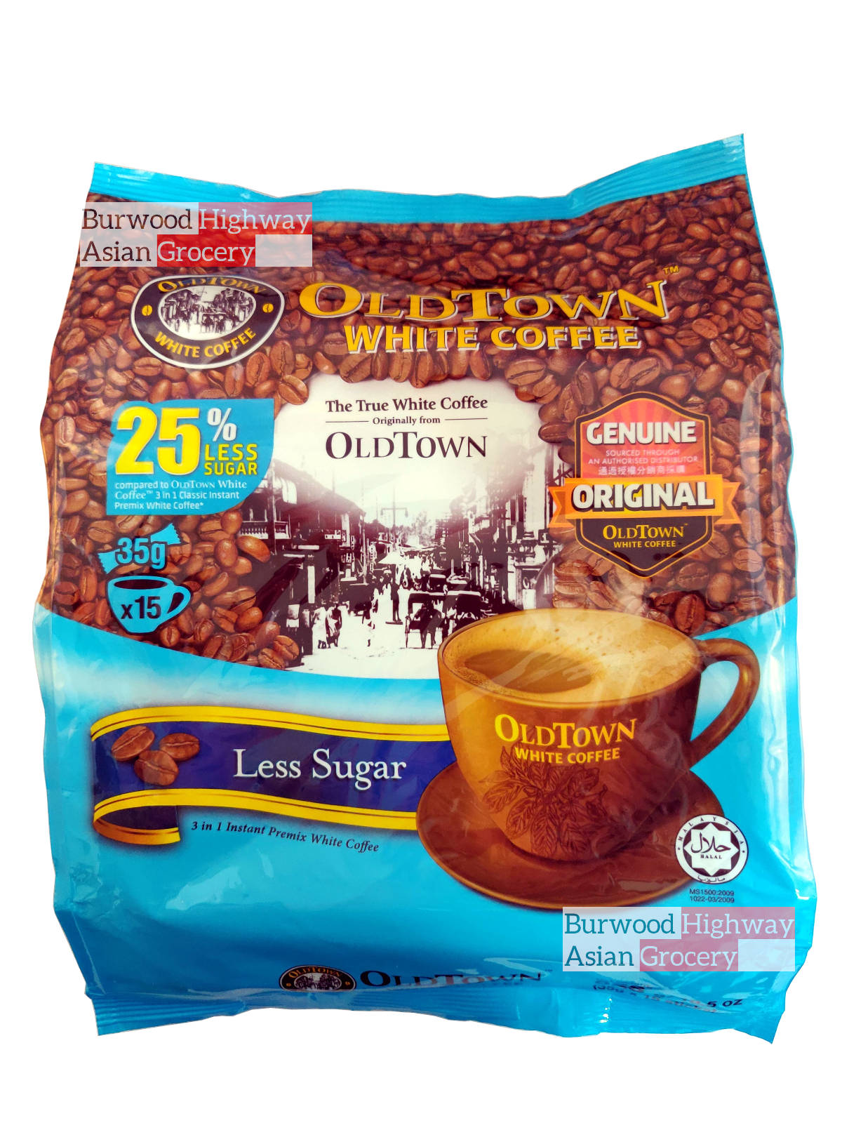 OldTown White Coffee Less Sugar 3 in 1 35g X 15 sachets