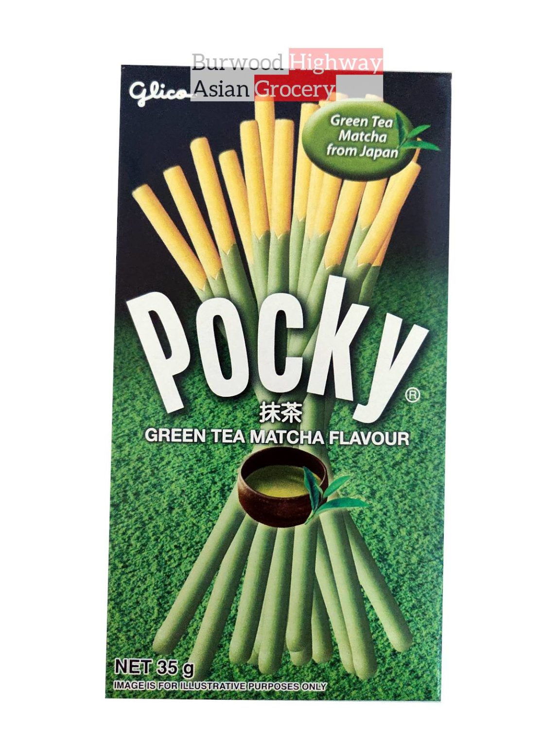 Glico Pocky Green Tea Matcha Flavour 35g - Burwood Highway Asian Grocery