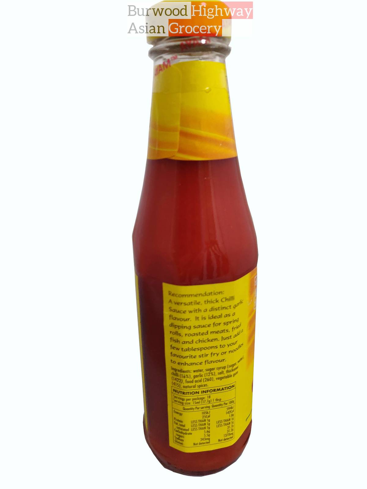 Ayam Chilli Sauce Garlic 275ml Burwood Highway Asian Grocery