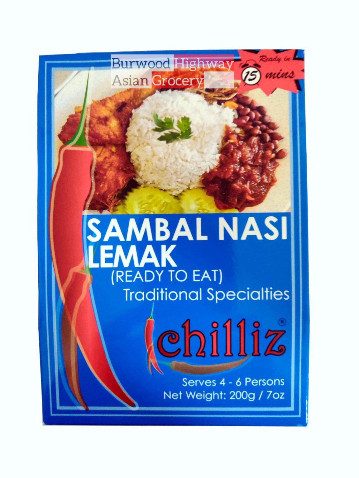Chilliz Sambal Nasi Lemak 200g - Burwood Highway Asian Grocery