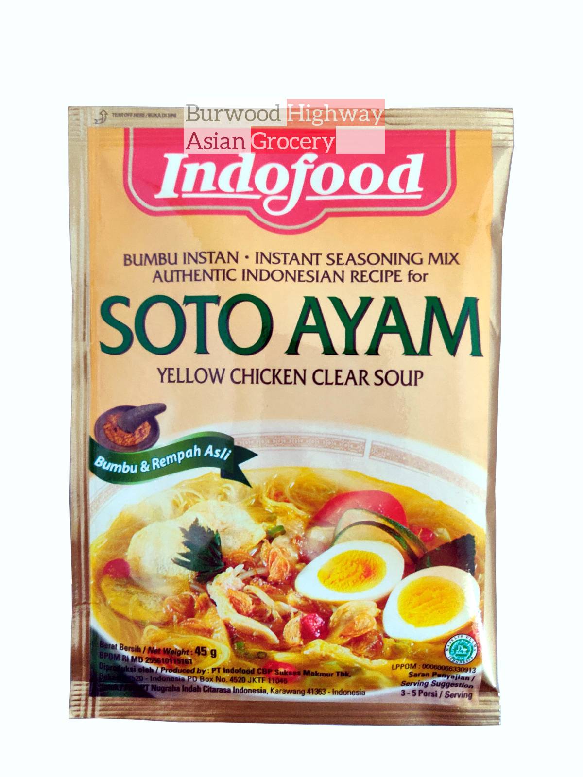 Indofood Soto Ayam 45g - Burwood Highway Asian Grocery