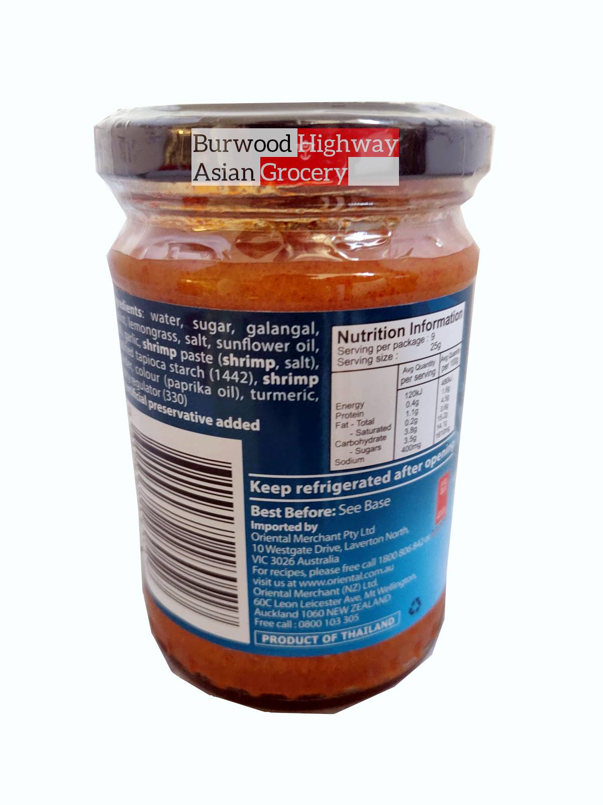 Valcom Thai Style Laksa Paste 230g Burwood Highway Asian Grocery