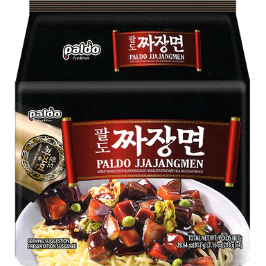 Paldo Jjajangmyun pork 203g x 4 - Burwood Highway Asian Grocery