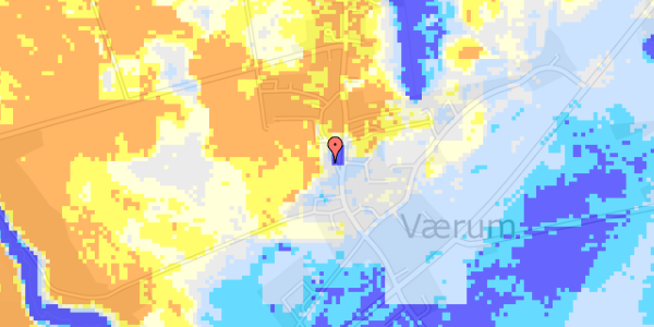 Ekstrem regn på Ved Kirken 1C