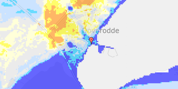 Ekstrem regn på Doverodde Havnevej 2