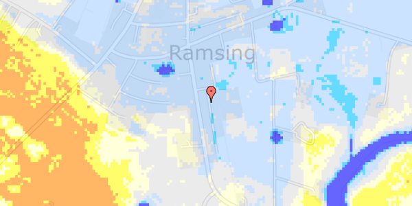 Ekstrem regn på Poppel Alle 4