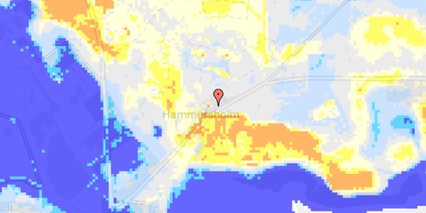 Ekstrem regn på Nordre Strandvej 33