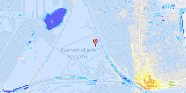 Ekstrem regn på Svanemøllens Kaserne 75A