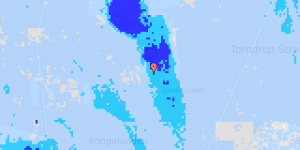 Ekstrem regn på Svingelen 25